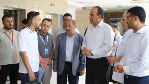 Şanlıurfa İl Sağlık Müdürü’nden Mehmet Akif İnan Eğitim ve Araştırma Hastanesi Haliliye Ek Hizmet Binasına Ziyaret