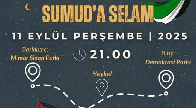 Adıyaman'dan Sumud Filosu Yürüyüşü