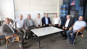 Başkan Canpolat ve Vekil Cevheri’den Hal Pazarı Esnafına Ziyaret