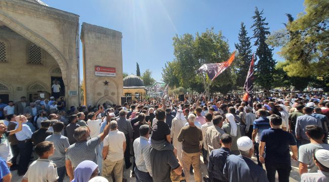 Gazze İçin Eyyub Peygamberde Kitlesel Basın Açıklaması