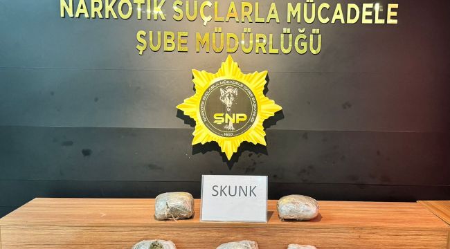 Şanlıurfa’da Narkotik Operasyonu: 3 Kilo 450 Gram Skunk Ele Geçirildi