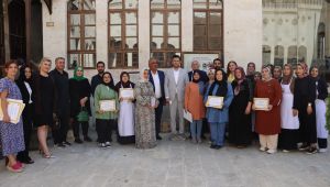 Şanlıurfa’da Yöresel Yemek Eğitimi Alan Kursiyerlere Sertifika Verildi