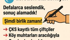 Suruçlu Çiftçilerden Cumhurbaşkanlığına İmza Kampanyası