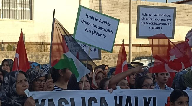 Yaslıca Beldesi Gazze İçin Ayakta