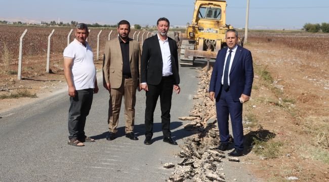 Büyükşehir Belediyesi, Yardımcı-Kısas Yolunu Sıcak Asfalt Yapıyor