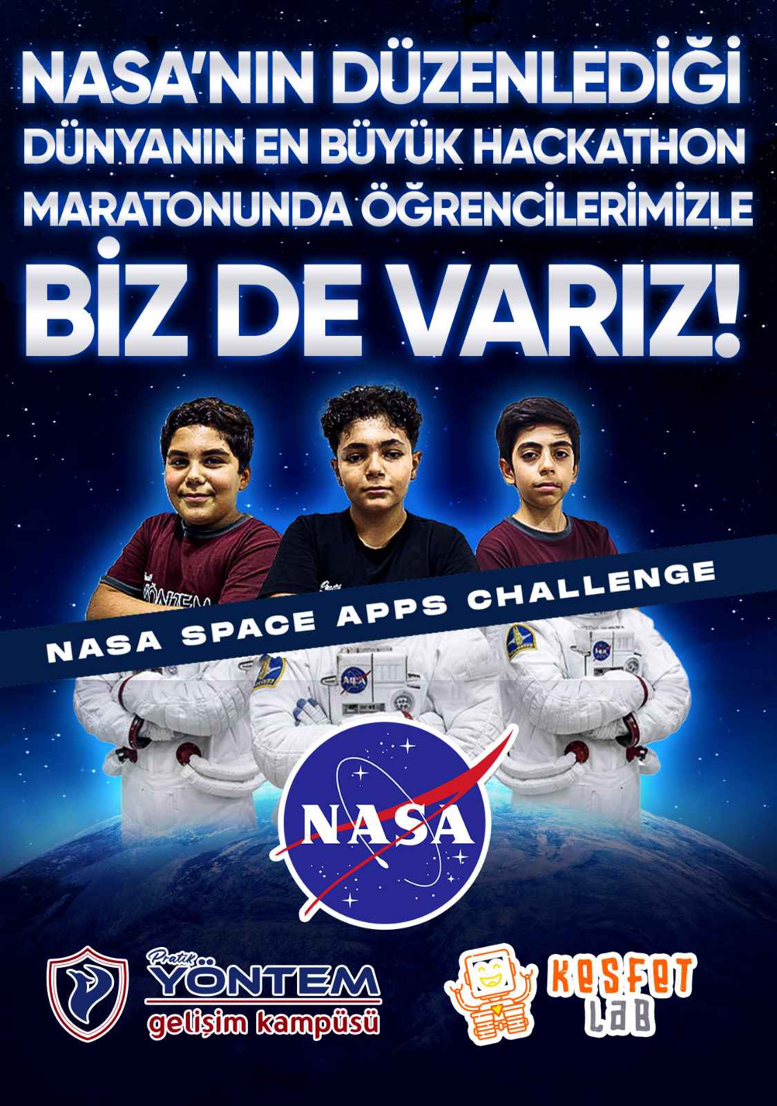 Pratik Yöntem Gelişim Koleji NASA Hackathonunda