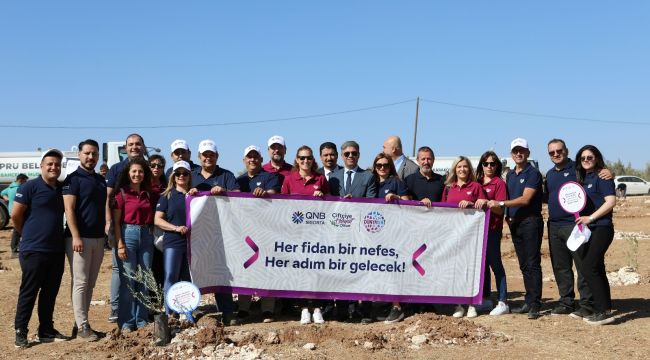 QNB Sigorta’dan “Çiftçiye Hayat Olsun” Projesine Destek 5 Bin Fidan Toprakla Buluştu 