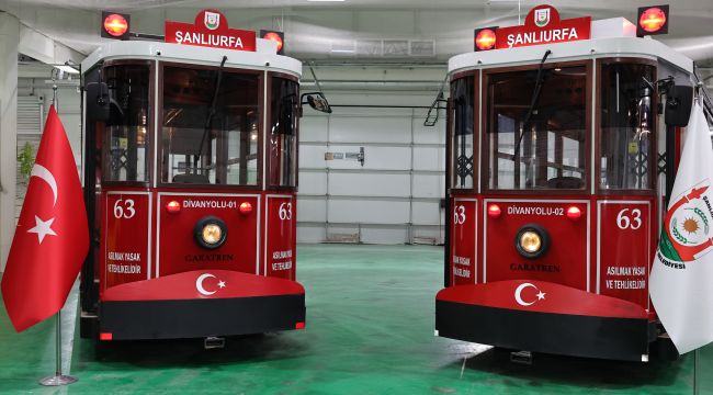 Şanlıurfa'da Divanyolu Trafiğe Kapanıyor, Nostaljik Tramvaylar Geliyor