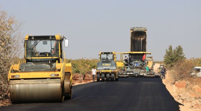 39 Km’lik Grup Yolunda Asfalt Çalışmaları Sürüyor