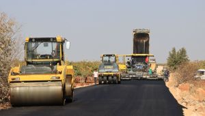 39 Km’lik Grup Yolunda Asfalt Çalışmaları Sürüyor
