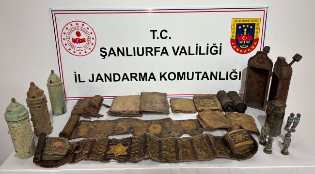 Şanlıurfa’da tarihi eser operasyonu: 2 şüpheli gözaltında