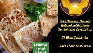 Sarı Başaklar Derneği’nden Geleneksel Gözleme Şenliği