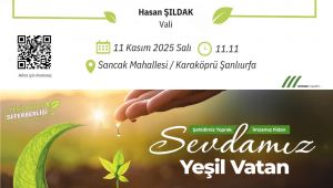 11 Kasım Milli Ağaçlandırma Günü Etkinliğine Davet