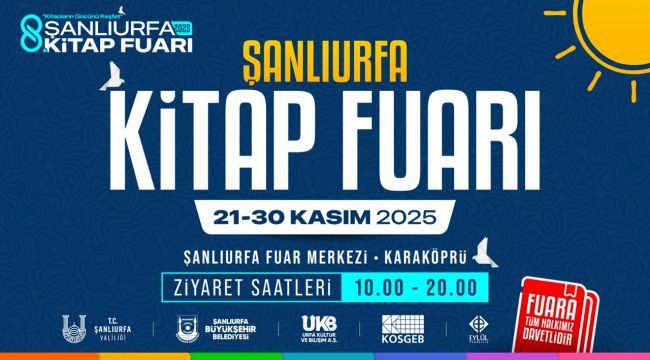 8. Şanlıurfa Kitap Fuarı 21 Kasım’da Başlıyor