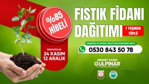Şanlıurfa’da Çiftçiye %85 Hibeli Fıstık Fidanı Desteği Başladı