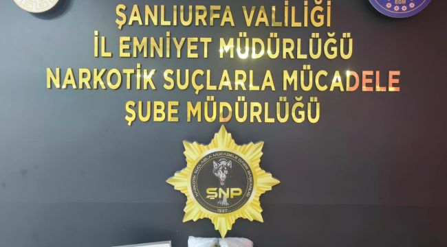 Şanlıurfa'da İl Emniyet Müdürlüğü'nden Uyuşturucu Operasyonu
