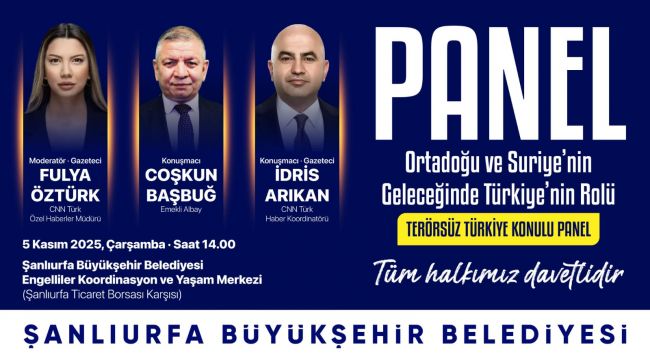 Şanlıurfa’da “Terörsüz Türkiye” Paneli Düzenleniyor