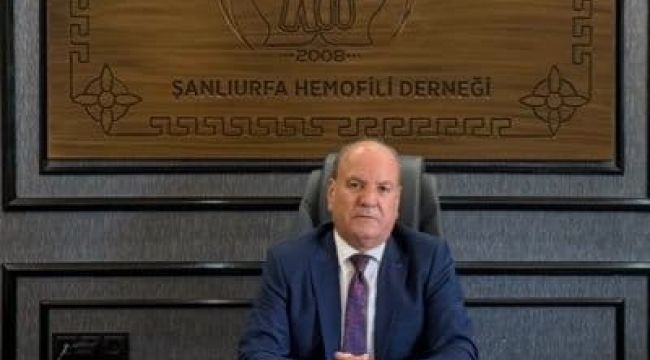 Şanlıurfa Hemofili Derneği Başkanı Ali Yıldırım’dan, İl Sağlık Müdürü Dr. Erhan Berk’e Destek