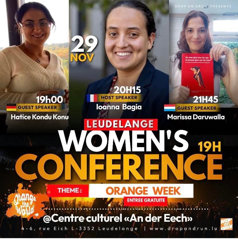 Şanlıurfalı Yazar Hatice Kondu Konu, Luxemburg’daki “Orange Week” Etkinliğinde