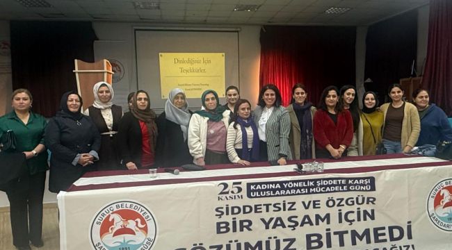 Suruç Belediyesi’nden 25 Kasım’da Kadına Şiddetle Mücadele Semineri