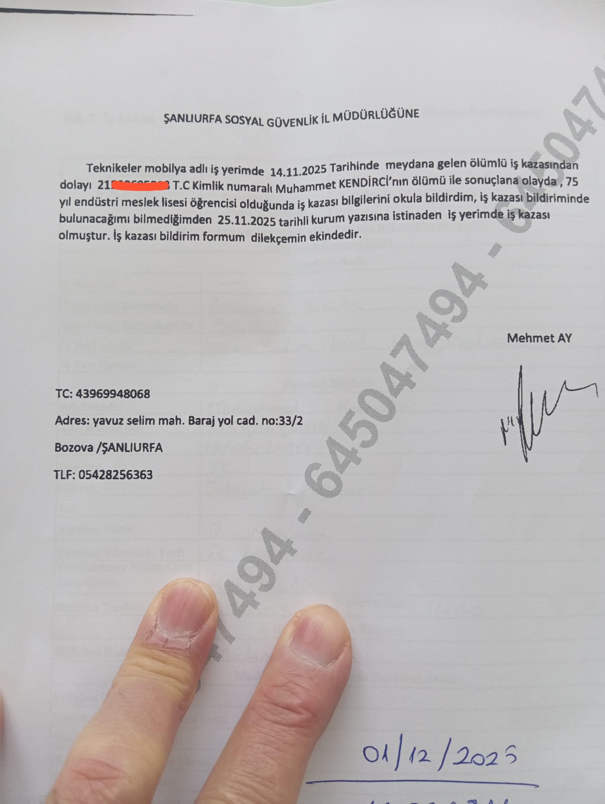 Bozova’da 15 Yaşındaki Muhammed Kendirci’nin Ölümüyle İlgili Yeni İddialar: Aile “Mağduriyet Üstüne Mağduriyet Yaşıyoruz” Diyor
