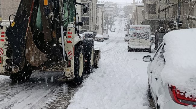  Haliliye Belediyesi Karla Mücadelede Tam Kadro Sahada