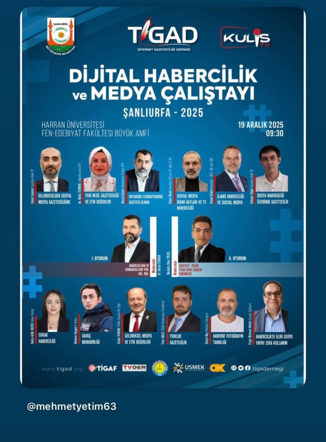 Harran Üniversitesi, Dijital Habercilik ve Medya Çalıştayına Ev Sahipliği Yapıyor