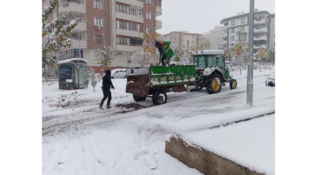 Karaköprü Belediyesi Karla Mücadelede Teyakkuzda