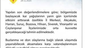 Meteorolojiden Kar Yağışı ve Buzlanma Uyarısı