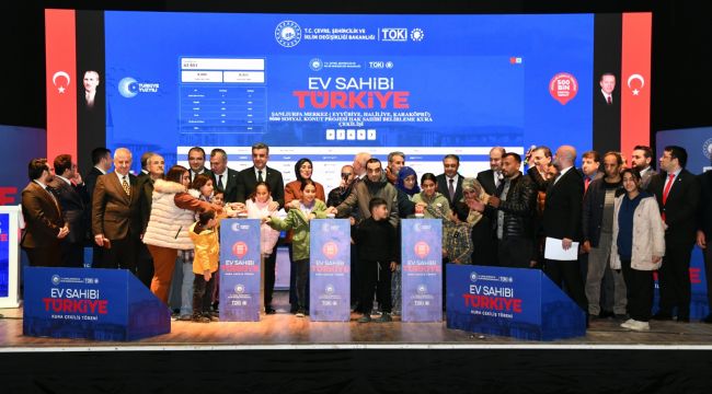 13 Bin 790 Sosyal Konut İçin Kura Heyecanı