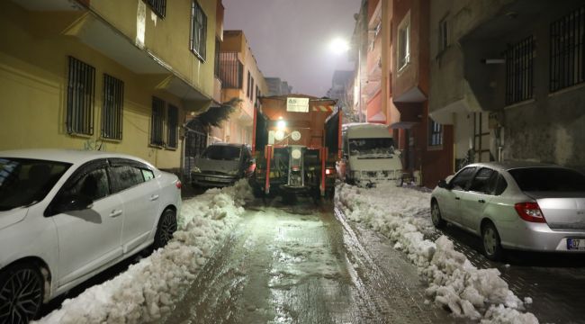 Haliliye Belediyesi Ekipleri Karla Mücadelede Kesintisiz Sahada