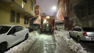 Haliliye Belediyesi Ekipleri Karla Mücadelede Kesintisiz Sahada