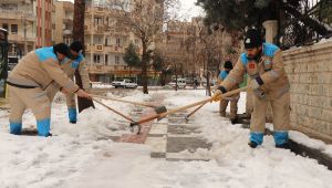 Haliliye Belediyesi Karla Mücadele Çalışmalarını Aksatmadan Sürdürüyor
