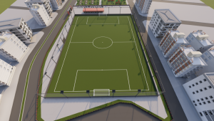 Karaköprü’ye Yeşil Alan İçinde Bir Spor Tesisi Yapılıyor