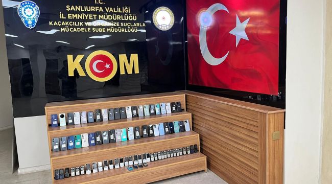 Şanlıurfa’da Kaçak Cep Telefonu Operasyonu: 2,6 Milyon TL’lik Ürün Ele Geçirildi