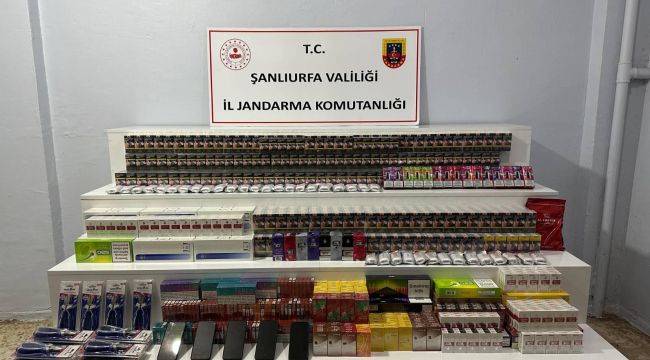 Şanlıurfa’da Kaçakçılık Operasyonu: Binlerce Kaçak Ürün Ele Geçirildi