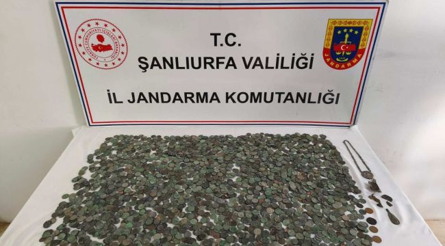 Şanlıurfa’da Tarihi Eser Operasyonu: 2 Bin 638 Sikke Ele Geçirildi