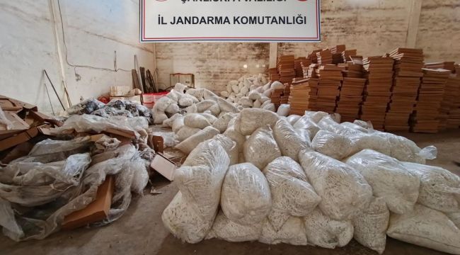 Şanlıurfa'da 14 Milyon TL'lik Kaçak Makaron Operasyonu