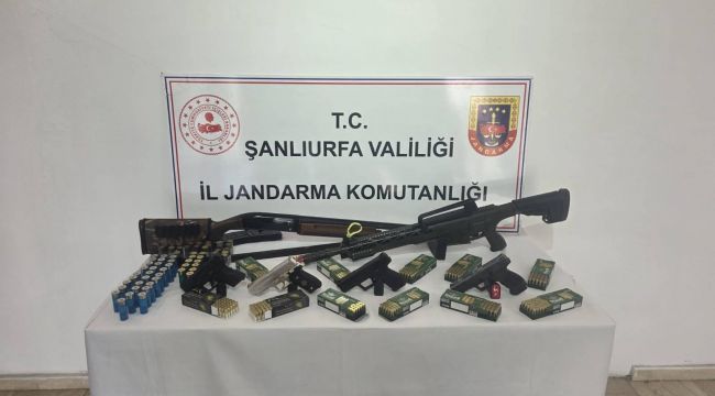 Şanlıurfa’da Ruhsatsız Silah Operasyonu: Çok Sayıda Silah ve Mühimmat Ele Geçirildi