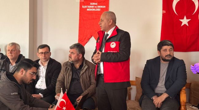 Suruç’ta Üreticilere Çörek Otu ve Sulama Eğitimi Verildi