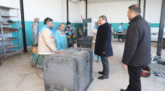 Üreten Belediye Modeli Büyüyor: Başkan Canpolat Üretimi Yerinde İnceledi
