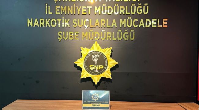 Şanlıurfa’da narkotik operasyonu: 2 kilo 150 gram skunk ele geçirildi