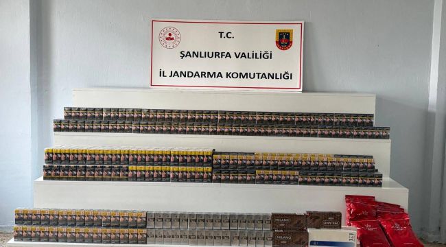 Viranşehir’de Kaçak Tütün Operasyonu: 9 Bin 130 Paket Sigara Ele Geçirildi