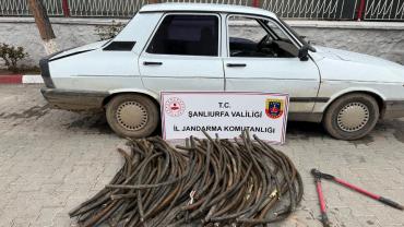 Ceylanpınar’da Kablo Hırsızlığına Darbe: Şüpheli Araçta Çok Sayıda Malzeme Ele Geçirildi