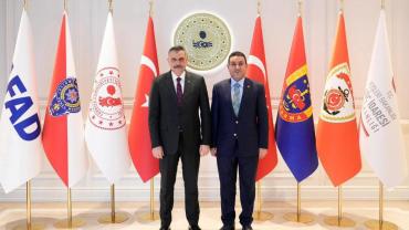 Başkan Özyavuz’dan İçişleri Bakanı Çiftçi’ye Ziyaret