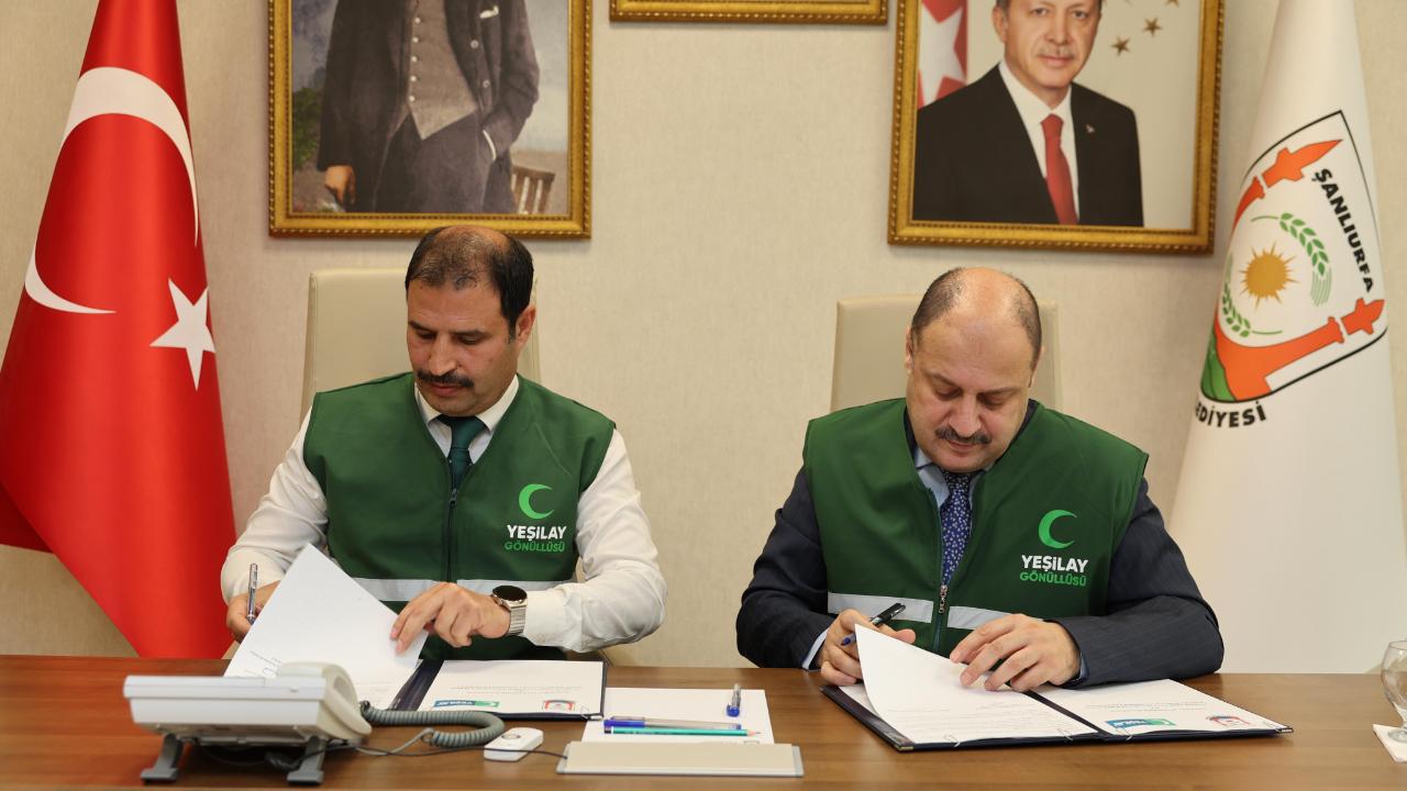 Şanlıurfa Büyükşehir Belediyesi İle Yeşilay Arasında İş Birliği Protokolü