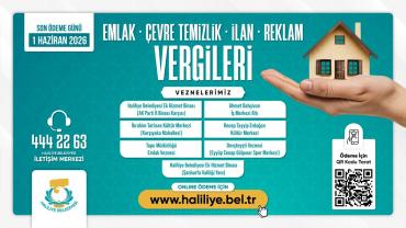 Haliliye Belediyesi Duyurdu: Son Gün 1 Haziran
