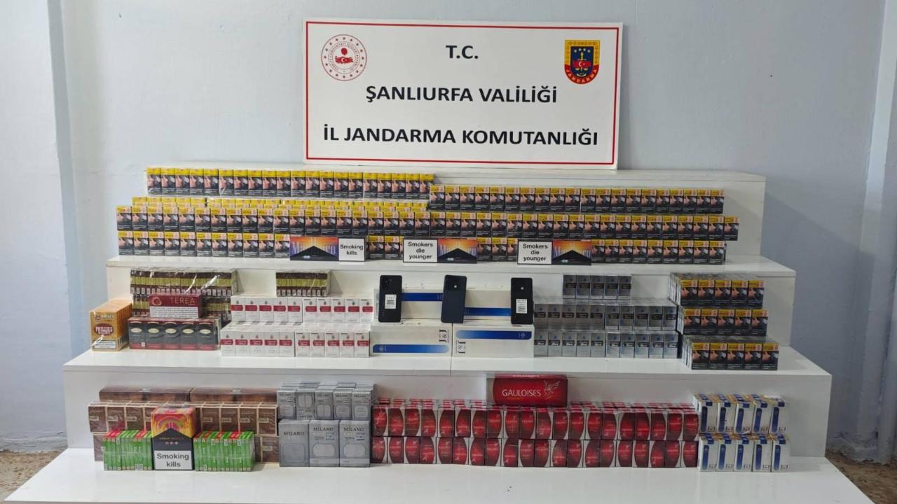 Şanlıurfa’da Kaçakçılık Operasyonu: Binlerce Kaçak Ürün Ele Geçirildi