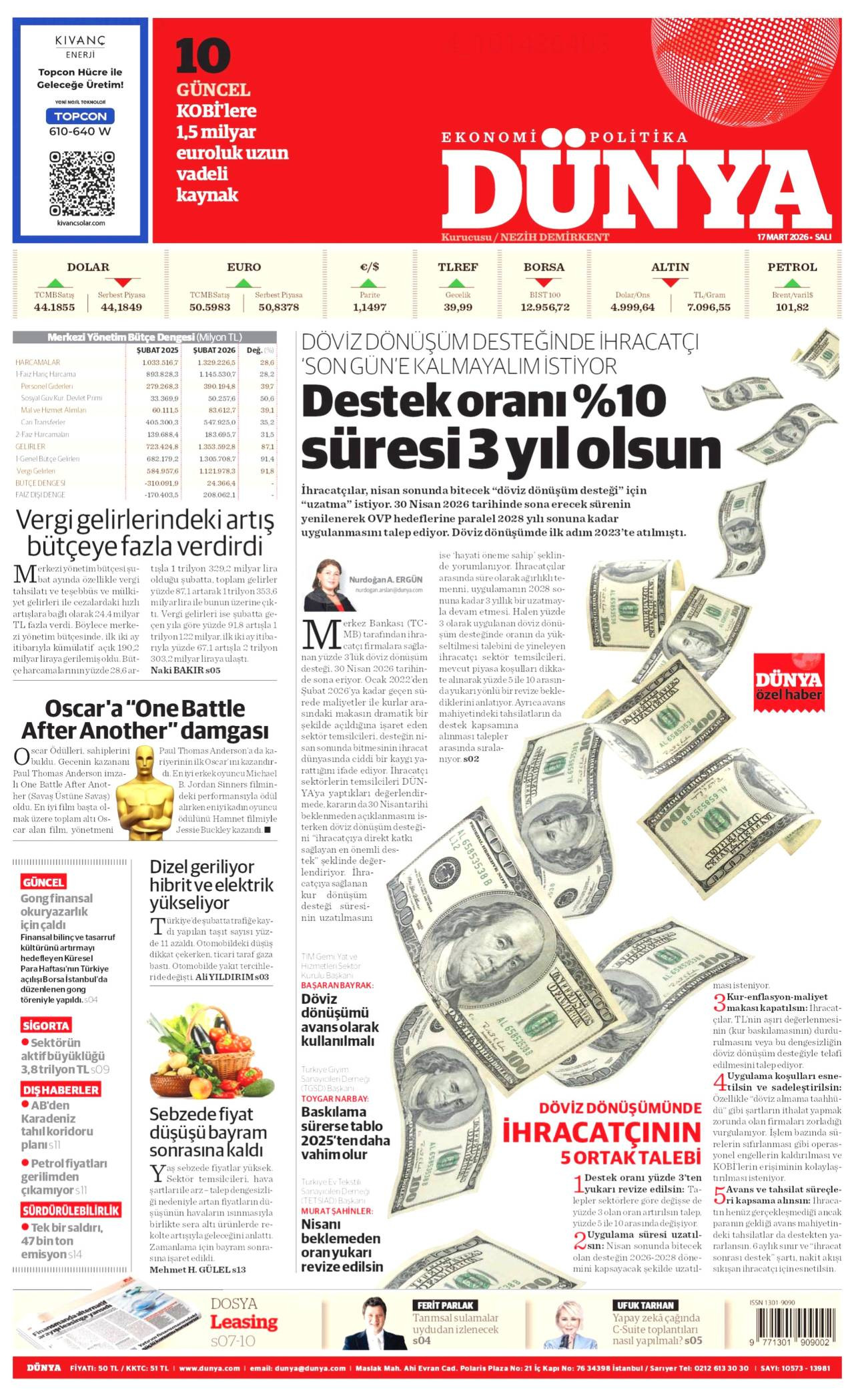 Dünya Gazete Manşeti