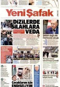 Yeni Şafak Gazetesi Gazete Manşeti